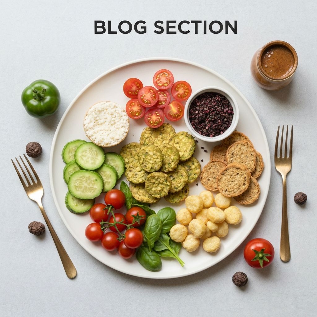 Balanced plate with various food groups